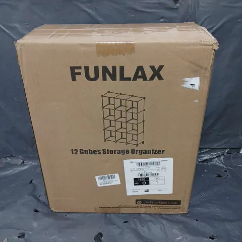 BOXED FUNLAX 12 CUBES STORAGE ORGANISER 