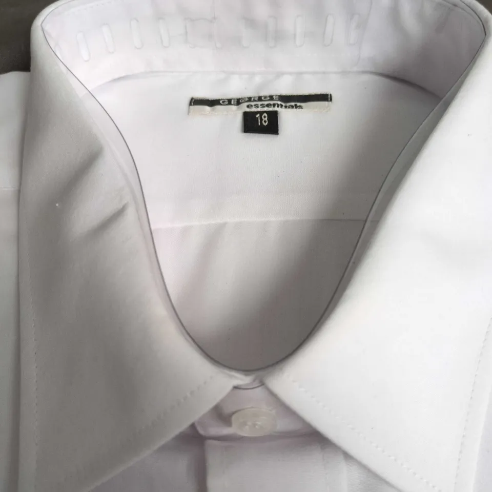 GEORGE ESSENTIALS WHITE DRESS SHIRT – COLLAR 18