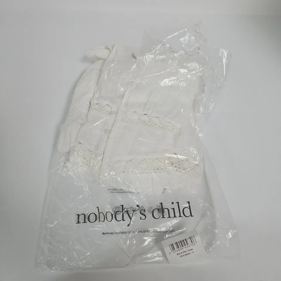 NOBODY'S CHILD WHITE MIDI DRESS – 10