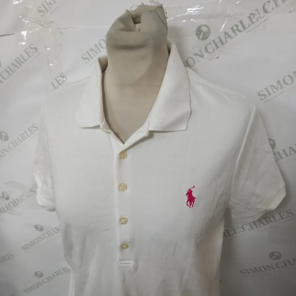 POLO RALPH LAUREN LONG FITTED POLO SHIRT SIZE L