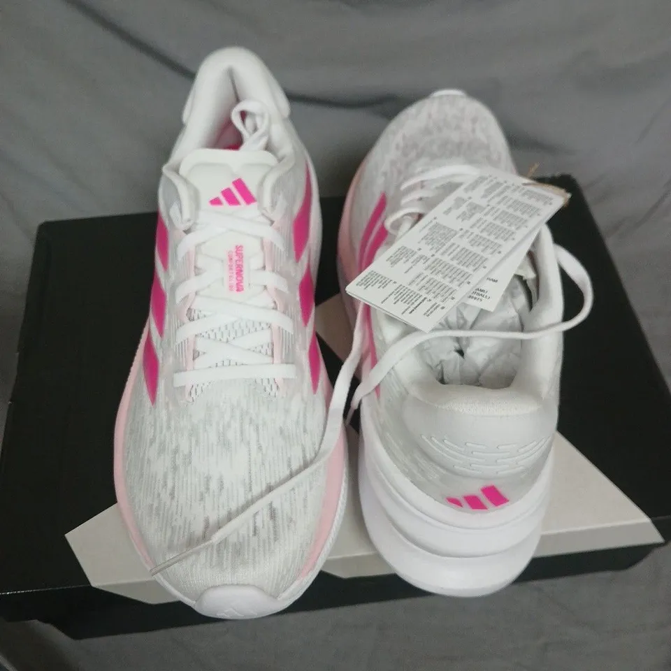 Adidas Supernova Comfort Glide W Running Shoes – White/Pink, UK 6.5 (US 8)