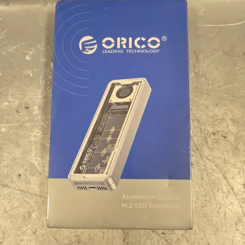 BOXED SEALED ORICO ALUMINIUM CRYSTAL M.2 SSD ENCLOSURE