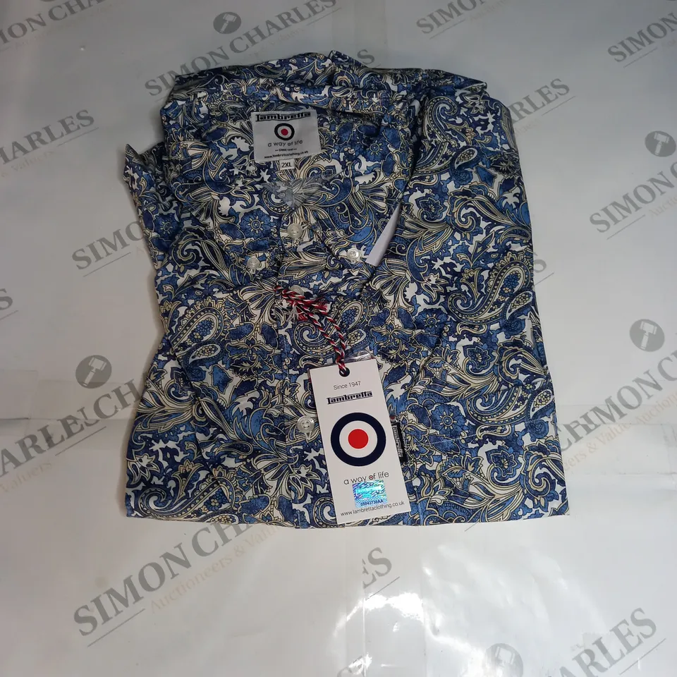 LAMBRETTA PAISLEY SHIRT - SIZE XXL