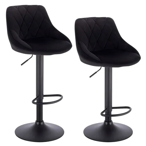 BOXED HEIGHT-ADJUSTABLE PAYNTER BAR STOOL -BLACK-