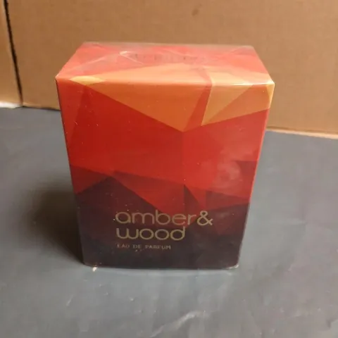 BOXED AND SEALED AMBER AND WOOD EAU DE PARFUM 50ML