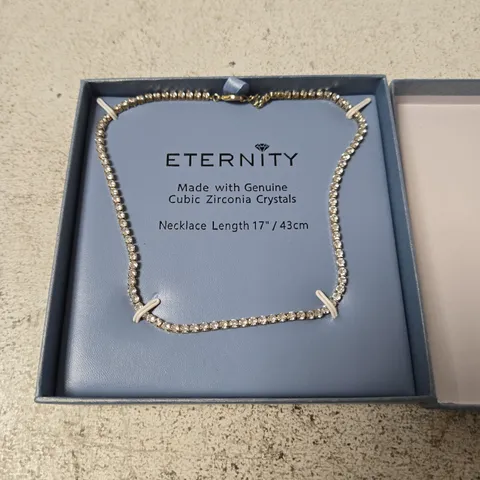 ETERNITY NECKLACE WITH CUBIC ZIRCONIA CRYSTALS