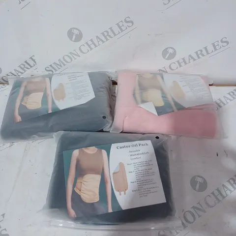 3 CASTOR OIL REUSABLE & WASHABLE PACKS