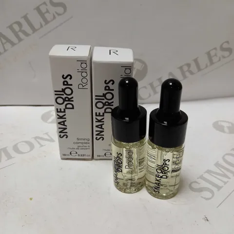 2 X 10ML RODIAL SNAKE OIL DROPS DELUXE
