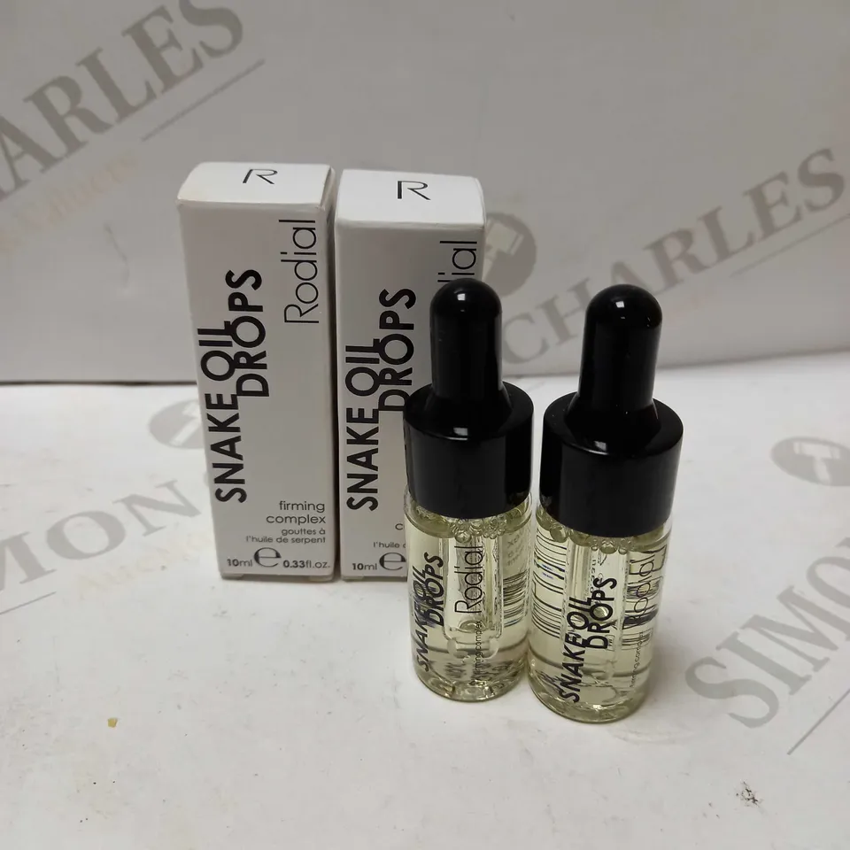 2 X 10ML RODIAL SNAKE OIL DROPS DELUXE