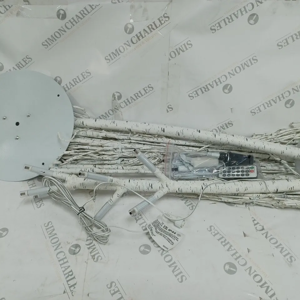 SANTA'S BEST 7FT PRE-LIT INDOOR/OUTDOOR WILLOW TREE