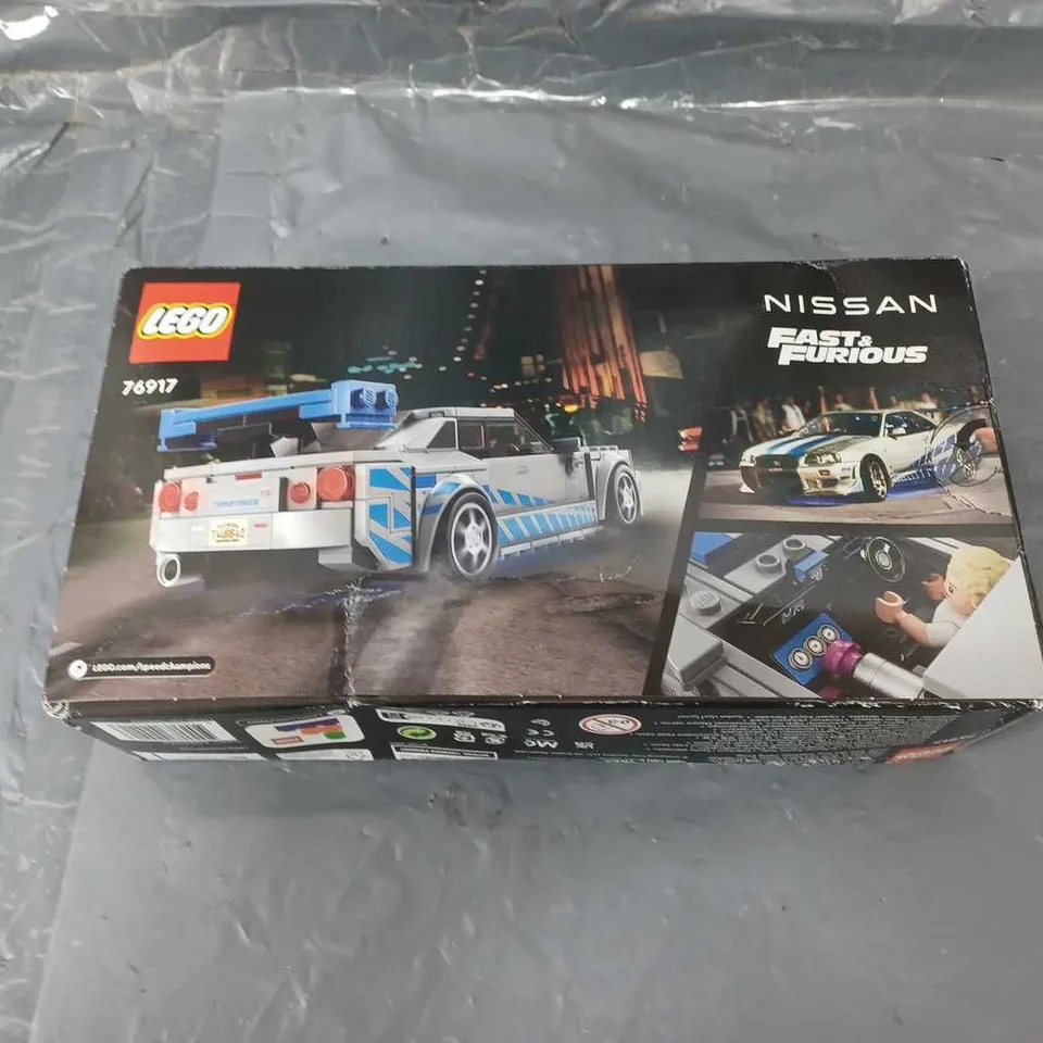 BOXED LEGO SPEED CHAMPION FAST AND FURIOUS - 2 FAST 2 FURIOUS NISSAN SKYLINE GT-R - 76917 RRP £20.5