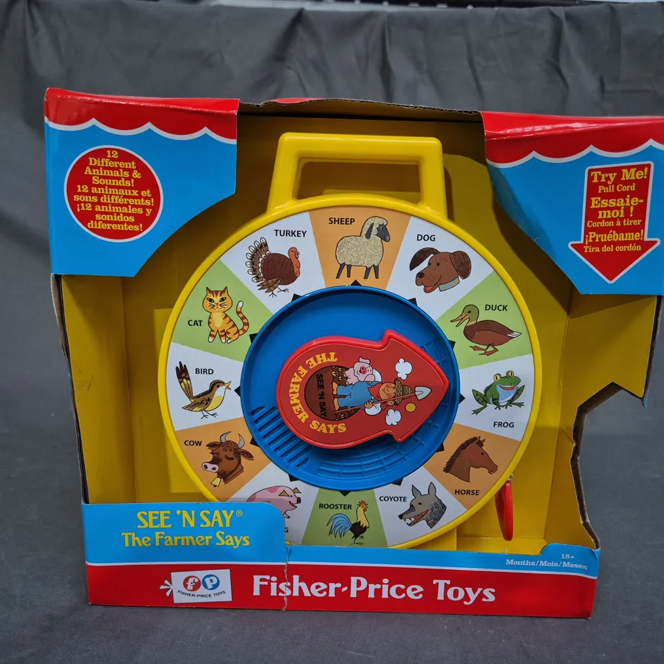 FISHER PRICE SEE N SAY THE FARMER SAYS