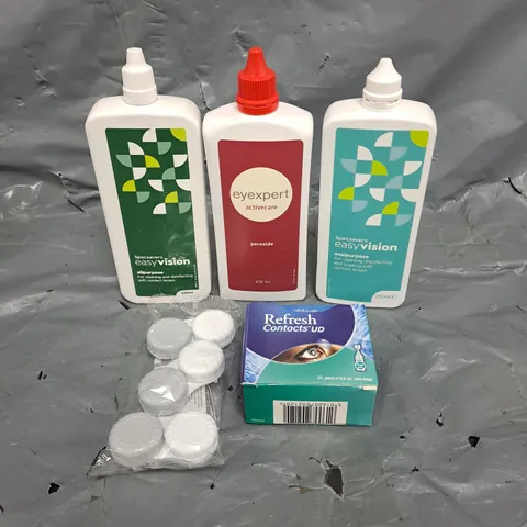APPROXIMATELY 20 ASSORTED CONTACT LENS SOLUTIONS - COLLECTION ONLY