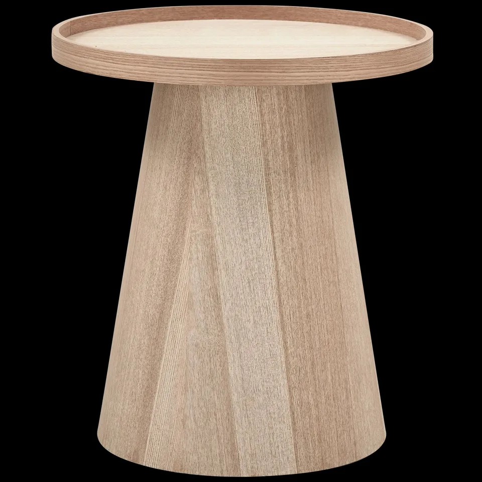 BOXED MAUD SIDE TABLE CONICAL WOOD NATURAL 50XØ45 CM