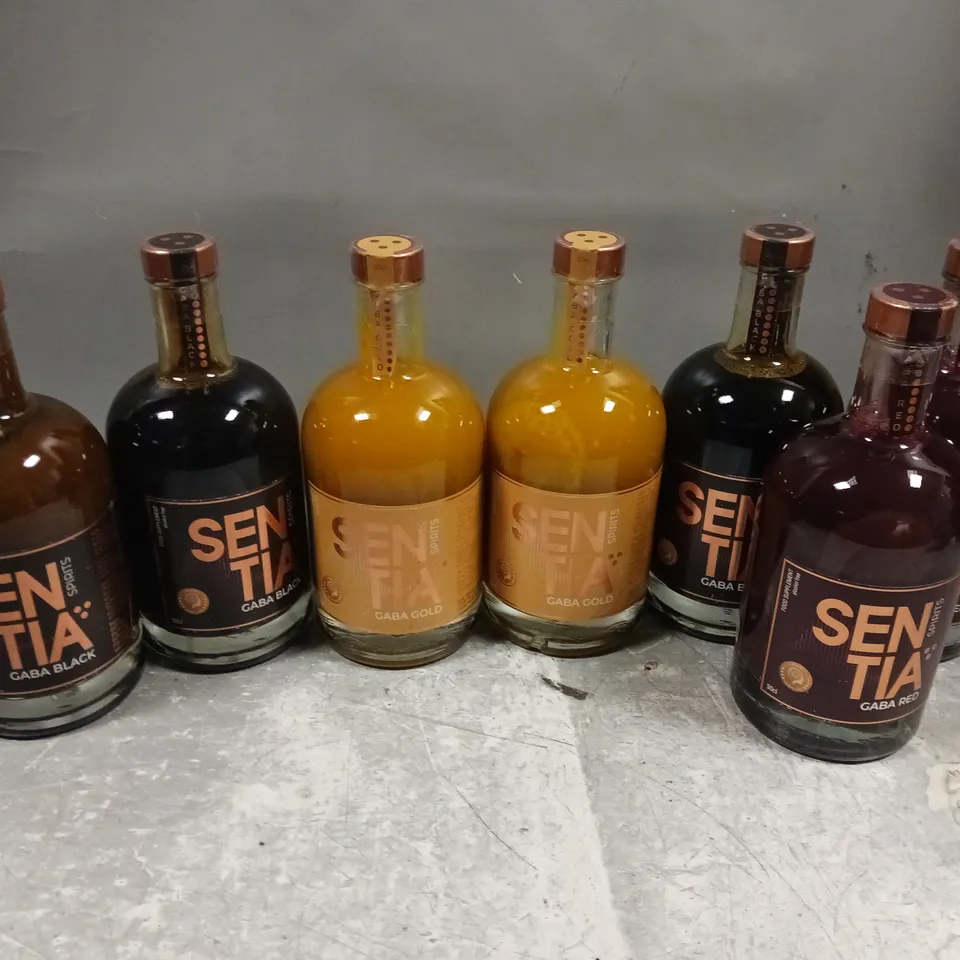 APPROXIMATELY 7 SENTIA SPIRITS TO INCLUDEW GABA RED, GABA BLACK, GABA GOLD, ETC - COLLECTION ONLY