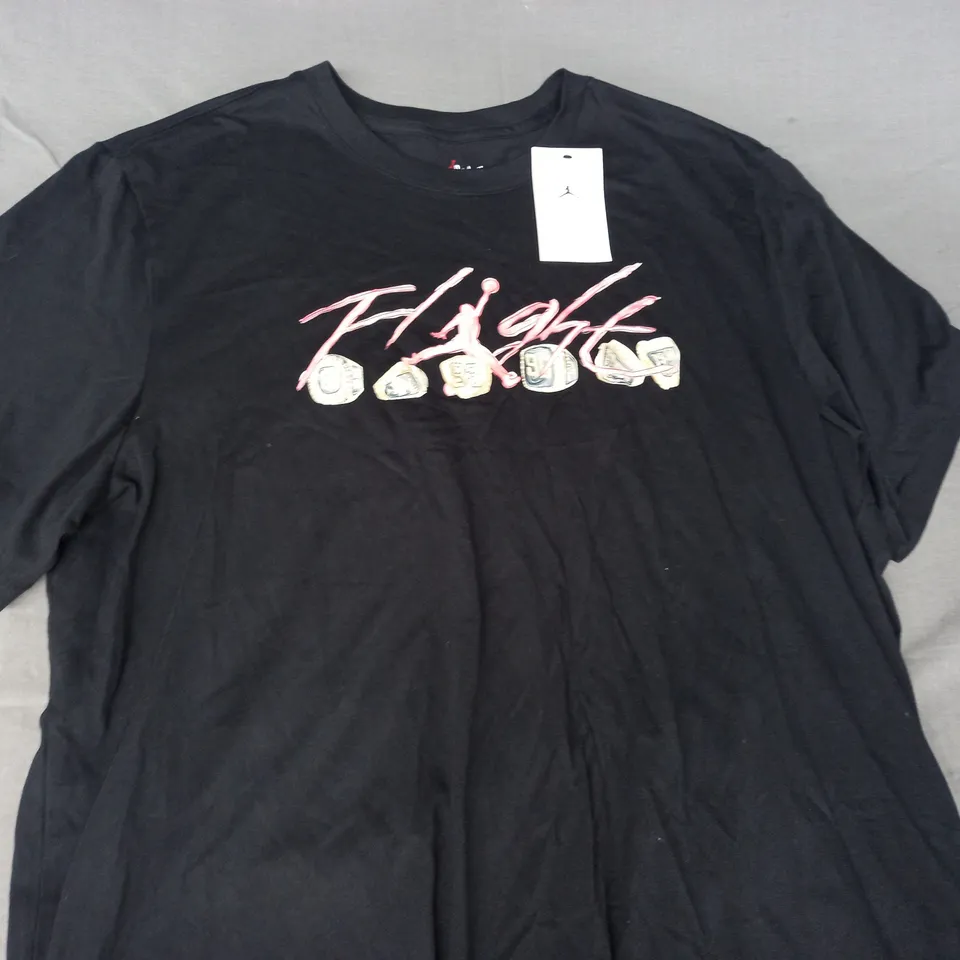 AIR JORDAN T-SHIRT IN BLACK SIZE XXL