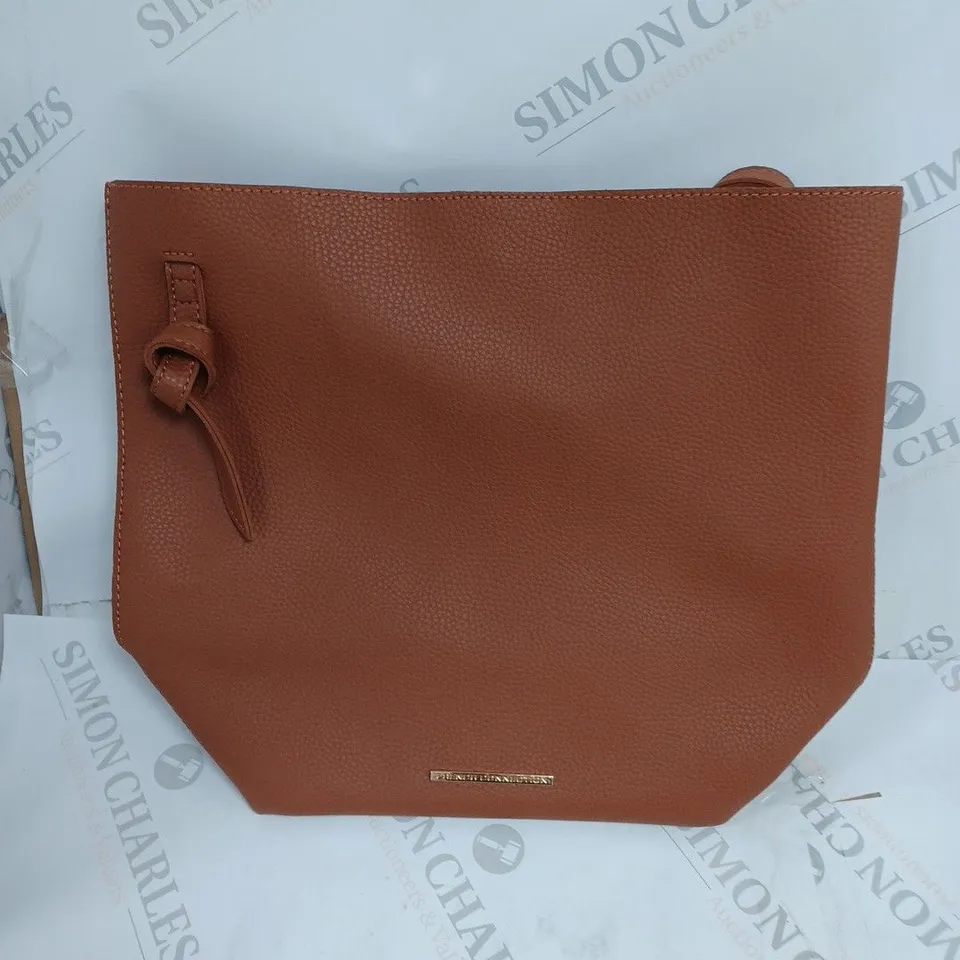 FRENCH CONNECTION TAN STRAP BAG