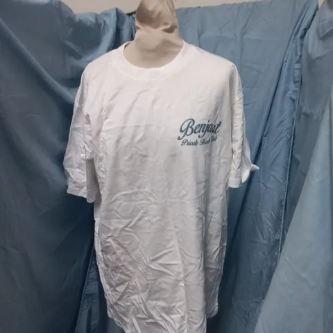 BENJART PRIVATE BEACH CLUB T-SHIRT β WHITE SIZE L