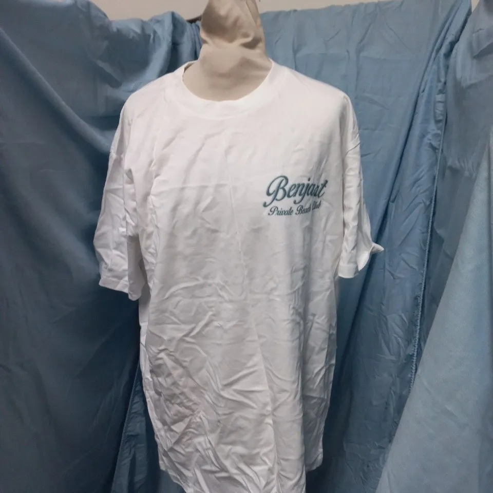 BENJART PRIVATE BEACH CLUB T-SHIRT – WHITE SIZE L
