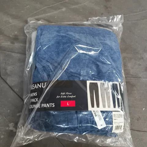 BAGGED KEANU MENS 3 PACK LOUNGE PANTS - LARGE