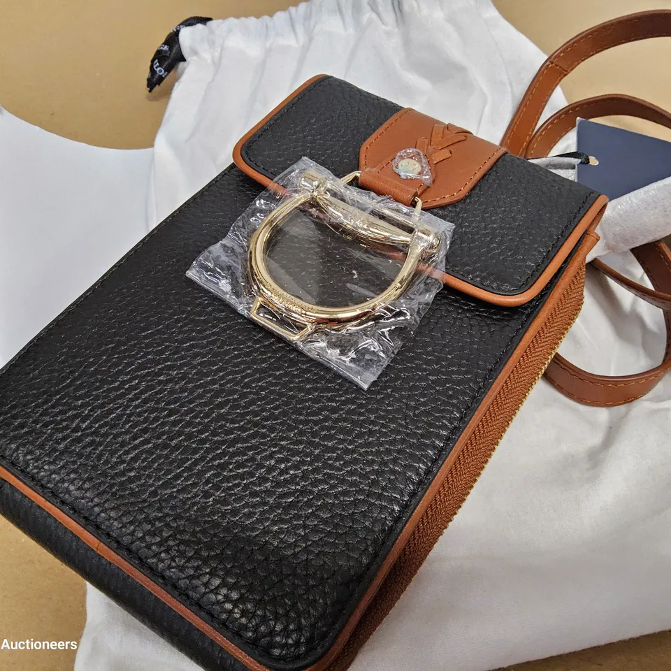 PAUL COSTELLOE LEATHER STIRRUP PHONE POUCH