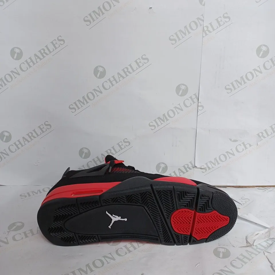 AIR JORDAN 4 RETRO IN BLACK & RED - UK 10