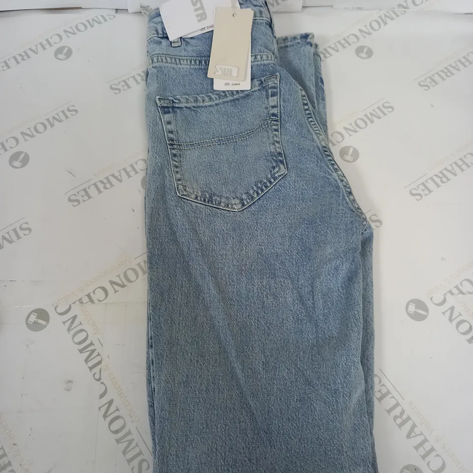 STR STRAIGHT LEG DENIM TROUSERS SIZE 10