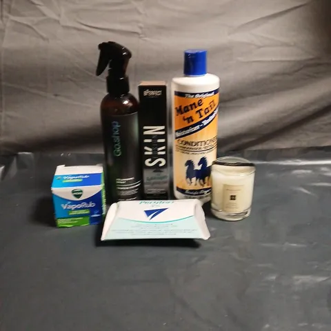 APPROXIMATEY 20 ASSORTED HEALTH AND BEAUTY PRODUCTS TO INCLUDE - VICKS VAPORUB - MANE & TAIL CONDITIONER AND JO MALONE SCENTED CANDLE