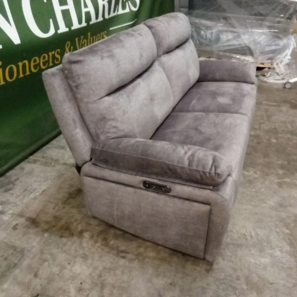 IVANA 3 SEATER FABRIC POWER RECLINER SOFA WITH USB CHARGING AND STORAGE RRP £1199