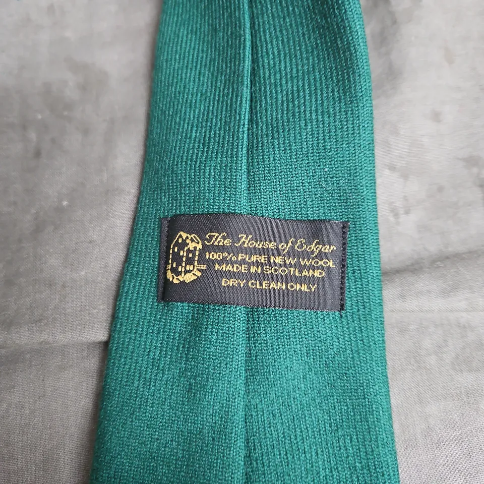 THE HOUSE OF EDGAR WOOL TIE IN EMERALD