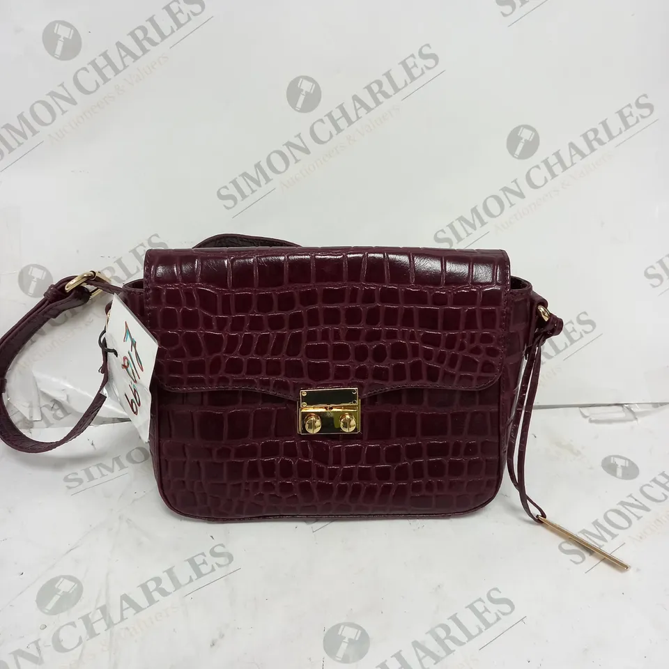 ASHWOOD EDEL LUXURY GENUINE LEATHER SATCHEL C-50 - PURPLE 