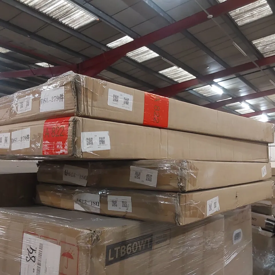 PALLET CONTAINING A LARGE QUANTITY OF SONGMICS BINS AND OTHER ASSORTED ITEMS
