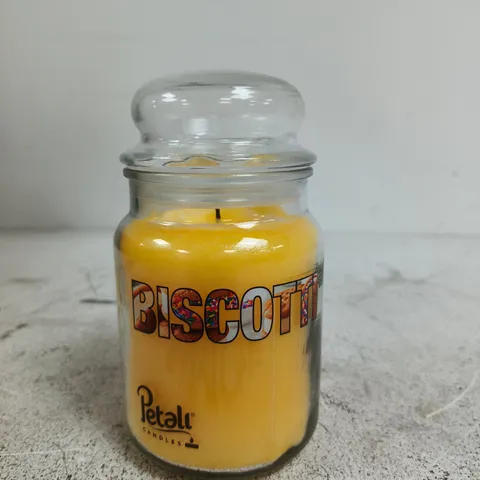 PETALL CANDLES BISCOTTI SCENTED JAR CANDLE