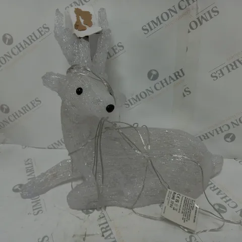 LIGHT UP REINDEER WITH ANTLERS OUTDOOR CHRISTMAS DECORATION