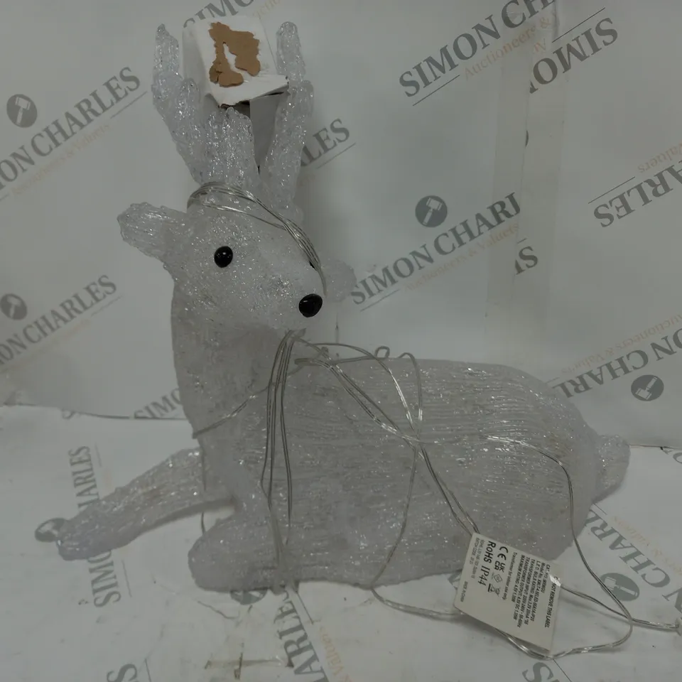 LIGHT UP REINDEER WITH ANTLERS OUTDOOR CHRISTMAS DECORATION RRP £49.99