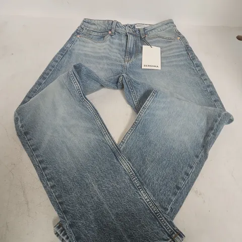 BERSHKA WOMEN'S DENIM JEANS, UK 10 (EUR 38) – MADE IN BANGLADESH
