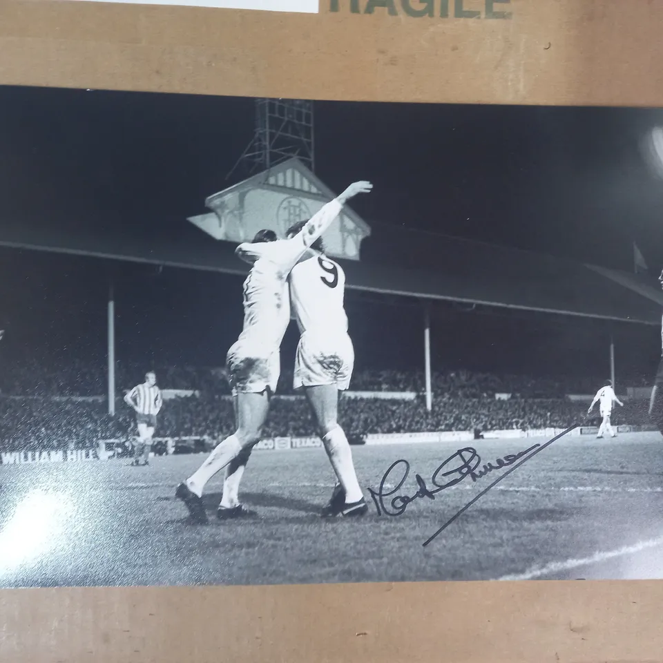 SMALL ASSORTMENT OF MARTIN CHIVERS SIGNED FOOTBALL PHOTOS
