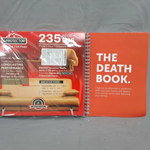 BOX OF APPROXIMATELY 10 ASSORTED HOUSEHOLD ITEMS TO INCLUDE THE DEATH BOOK, ETC - COLLECTION ONLY