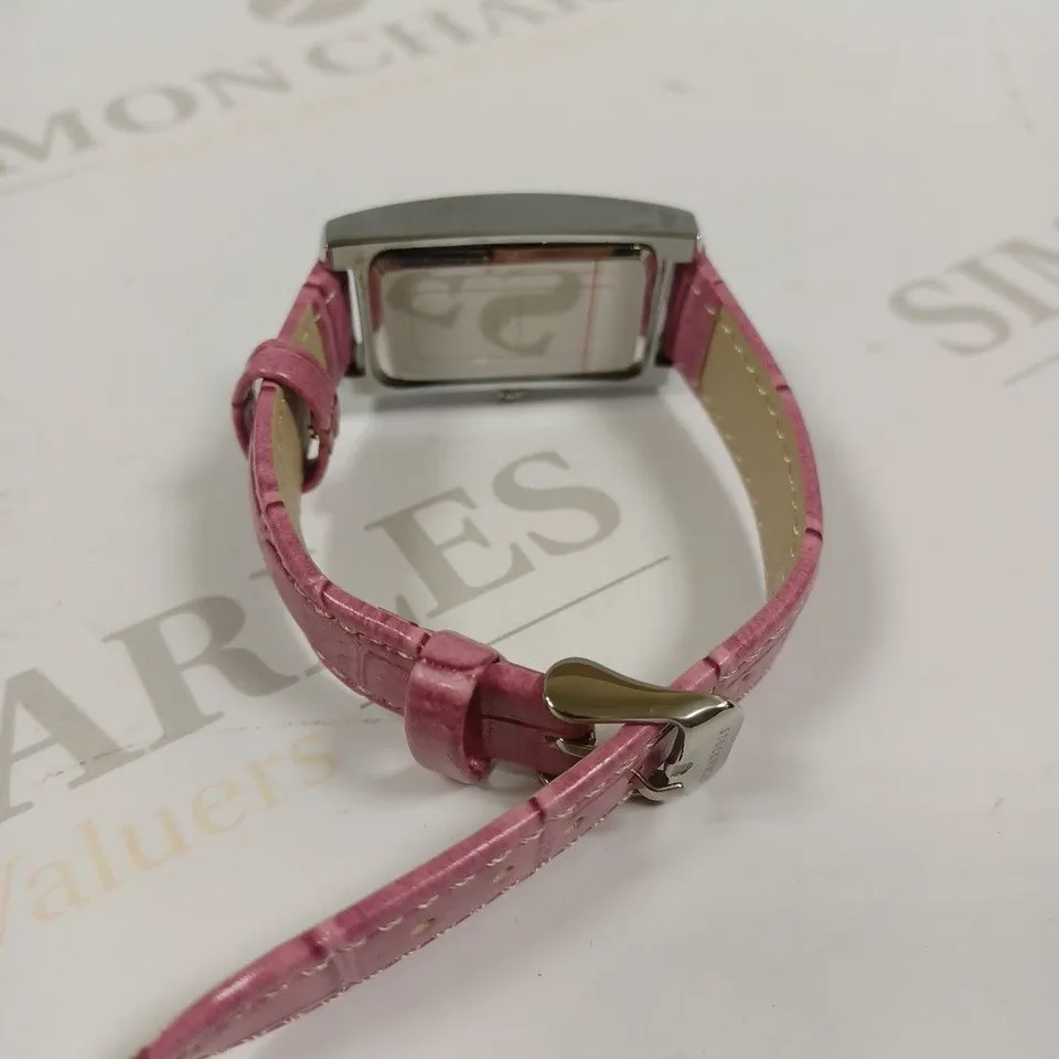 LADIES STOCKWELL WATCH – TEXTURED DIAL WITH SUB DIAL MINUTE HAND – LEATHER STRAP – GIFT BOX INCLUDED