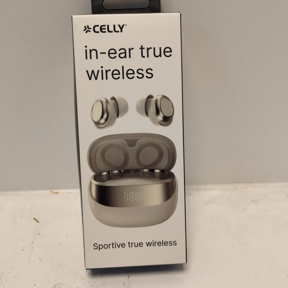 CELLY IN-EAR TRUE WIRELESS EARBUDS WITH CHARGING CASE – SPORTIVE TRUE WIRELESS