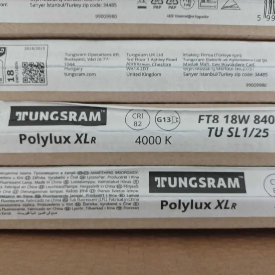 APPROXIMATELY 20 TUNGSRAM FT8 18W 840 TU SL1/25 FLUORESCENT TUBE 