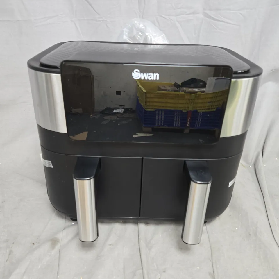 SWAN 7.6L DUAL AIR FRYER IN BLACK