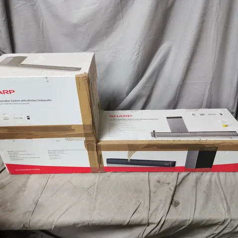 SHARP 2.1 SLIM SOUNDBAR SYSTEM WITH WIRELESS SUBWOOFER – BOXED