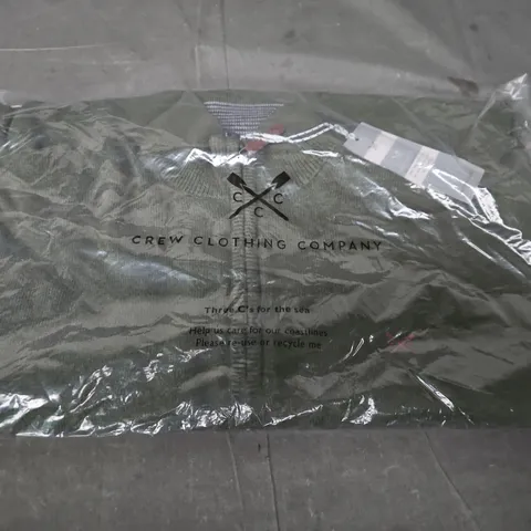 CREW CLOTHING COMPANY ORGANIC CLASSIC 1/2 ZIP – THYME MARL (M)