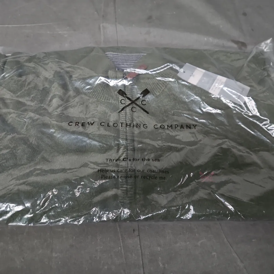 CREW CLOTHING COMPANY ORGANIC CLASSIC 1/2 ZIP – THYME MARL (M)