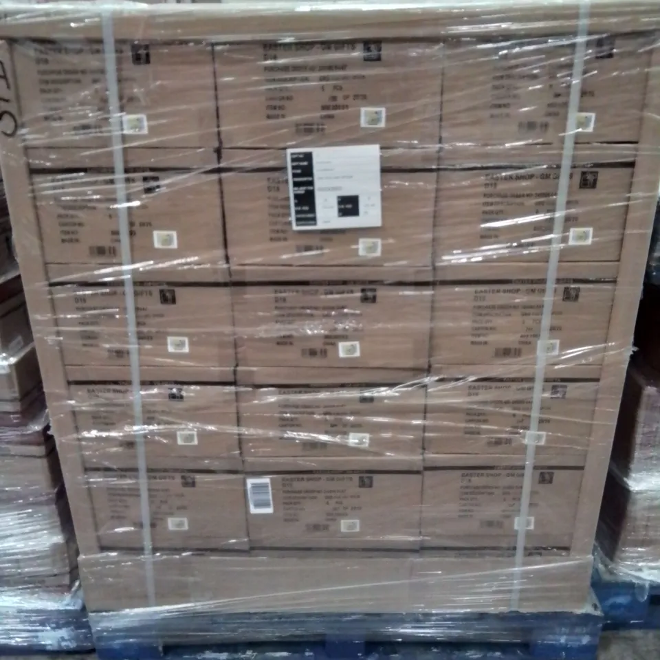 PALLET CONTAINING APPROXIMATELY 108 6-PACK BOXES OF BRAND NEW EASTER EGG AND SPOON GAME SETS