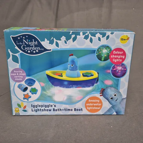 IN THE NIGHT GARDEN - IGGLEPIGGLES LIGHTSHOW BATH TIME BOAT 