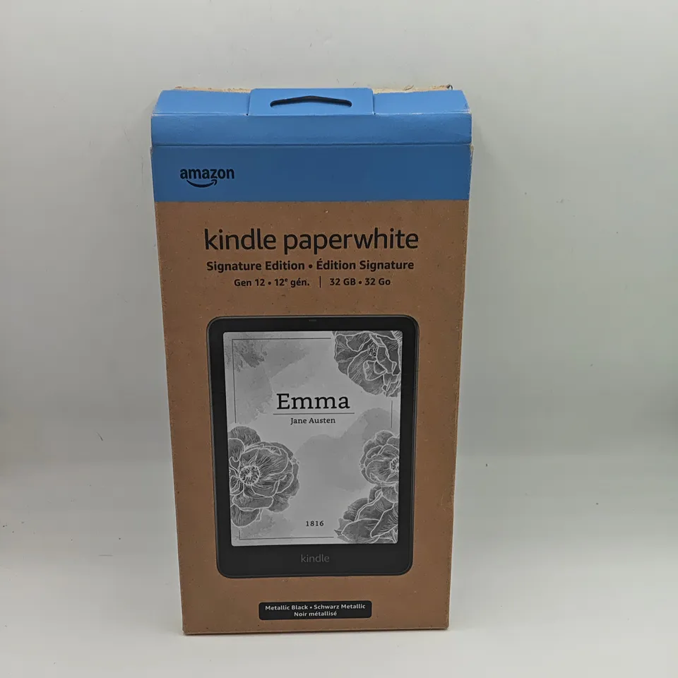 BOXED AMAZON KINDLE PAPER WHITE GEN 12 32GB IN BLACK