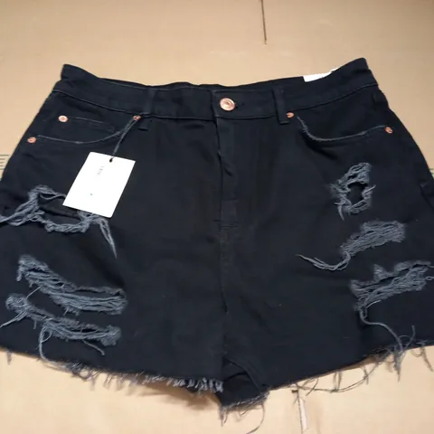 RIVER ISLAND HIGH WAISTED ANNIE DESIGNER SHORTS - SIZE 16