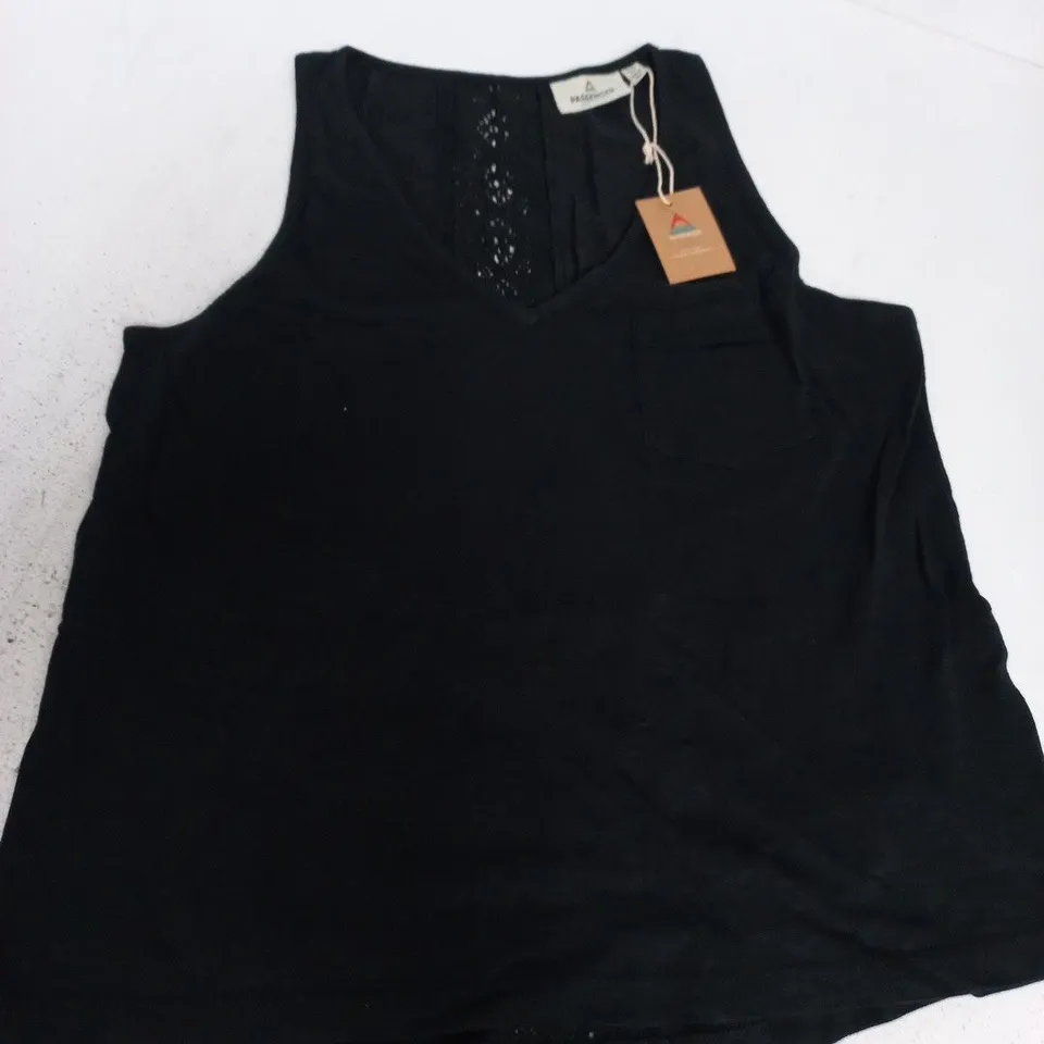 PASSENGER RIVERGATE COTTON TOP ON BLACK - UK L